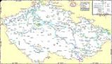 Železniční mapa ČR