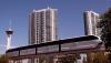 Photo of the Las Vegas Monorail Passing in front of Turnberry Towers Las Vegas. The Stratosphere tower is in the background., foto: Scott Ricamore